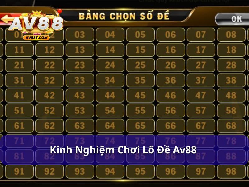 Chơi lô đề cần có kinh nghiệm
