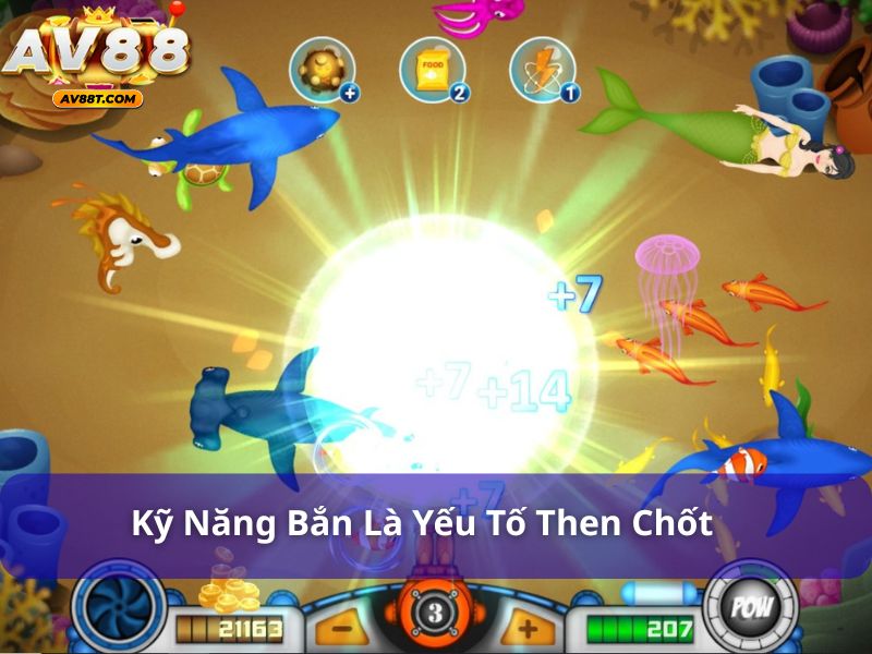 Kỹ năng bắn của người chơi là yếu tố then chốt